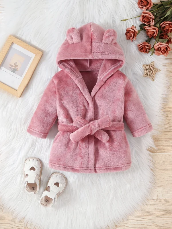 Baby 3D Ear Design Hooded Sleep Robe