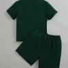 Kids SPRTY Toddler Boys Colorblock Letter Graphic Tee & Shorts - Image 5