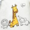 Baby Boy 3pcs Cartoon Graphic Bodysuit & 1pc Striped Pants & 1pc Jumpsuit & Accessory Hat & Bib & Gloves & Socks - Image 3