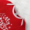 Baby Boy Christmas Slogan Graphic Contrast Trim Jumpsuit & Hat for Christmas - Image 3